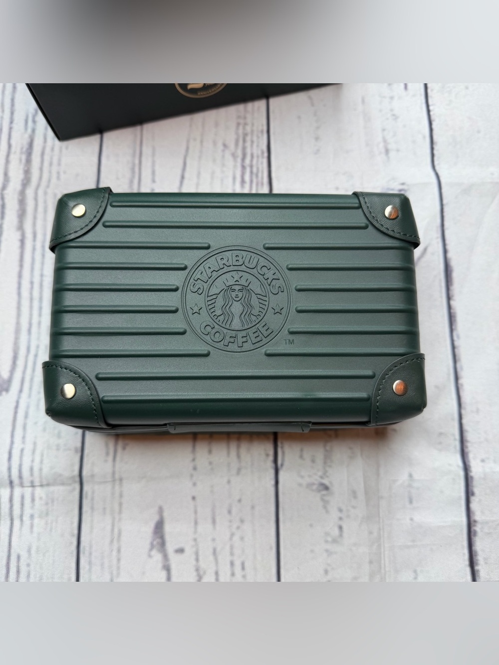 New Starbucks Korea 2021 SS 22nd Anniversary Hard Pouch Bag Case Limited Edition - Picture 2 of 13